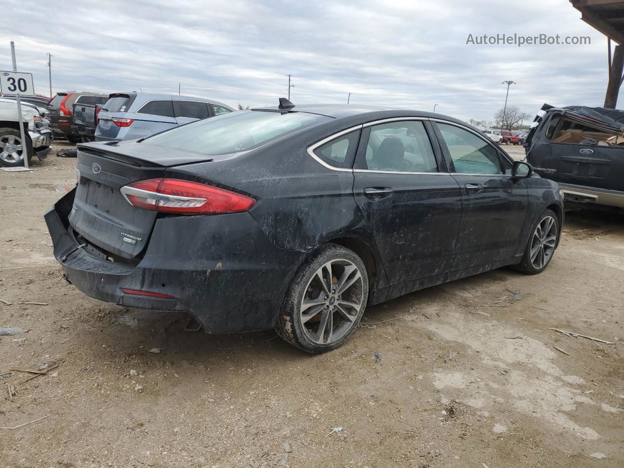 2020 Ford Fusion Titanium Black vin: 3FA6P0D95LR175904