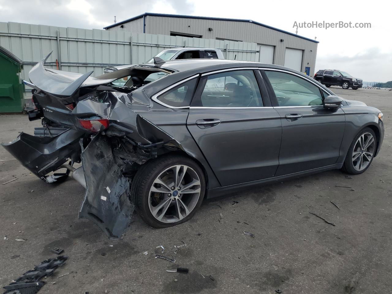 2020 Ford Fusion Titanium Серый vin: 3FA6P0D95LR176261