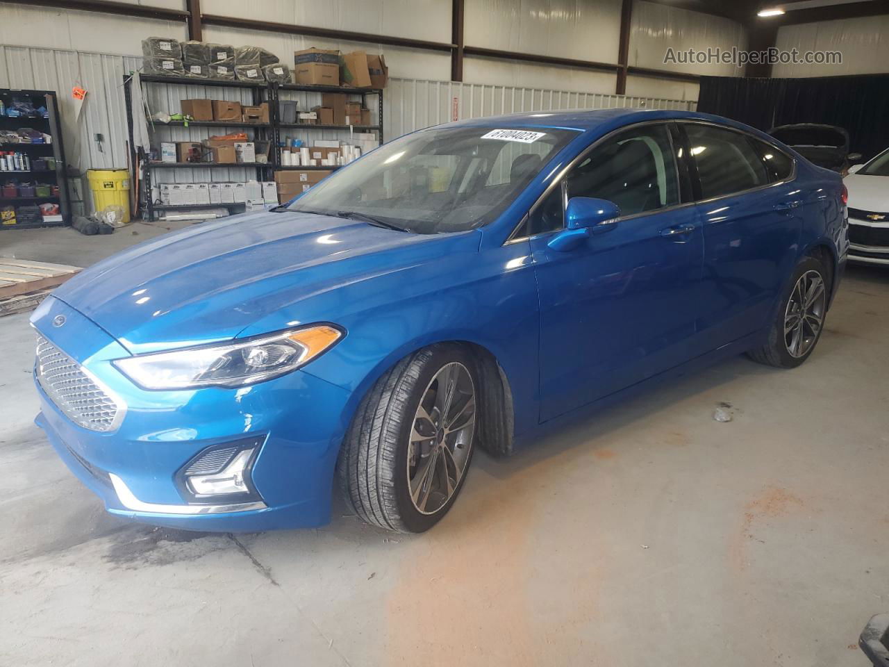 2020 Ford Fusion Titanium Blue vin: 3FA6P0D95LR193237