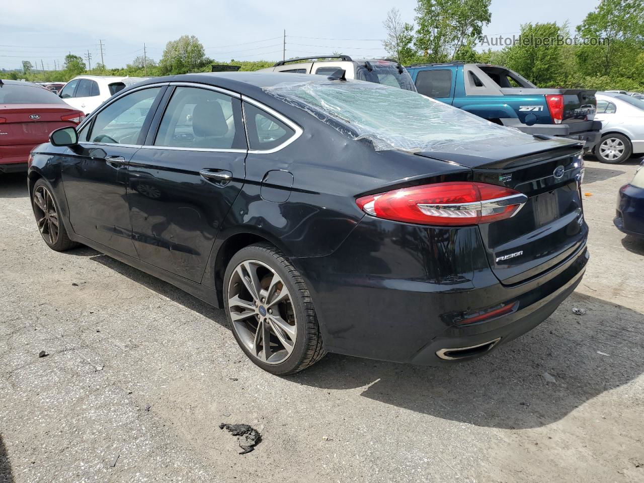 2020 Ford Fusion Titanium Black vin: 3FA6P0D95LR203071