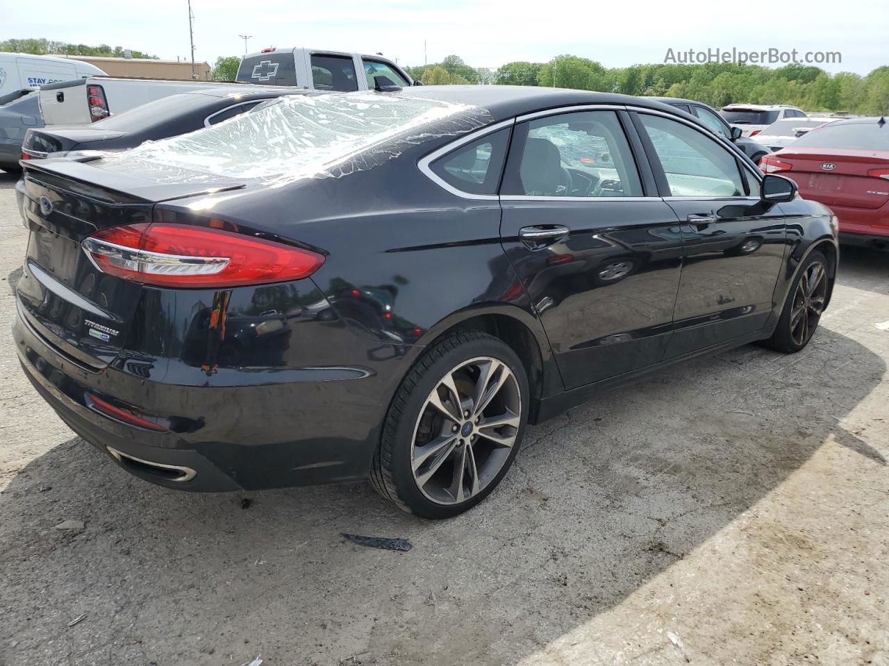 2020 Ford Fusion Titanium Black vin: 3FA6P0D95LR203071