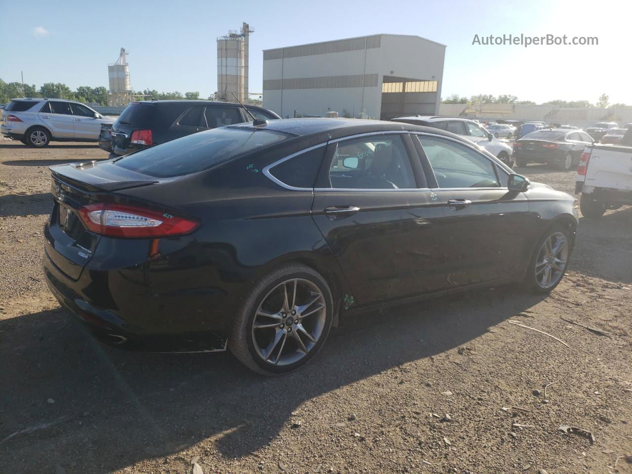 2013 Ford Fusion Titanium Black vin: 3FA6P0D96DR266293