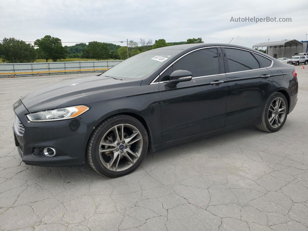 2013 Ford Fusion Titanium Black vin: 3FA6P0D96DR310003