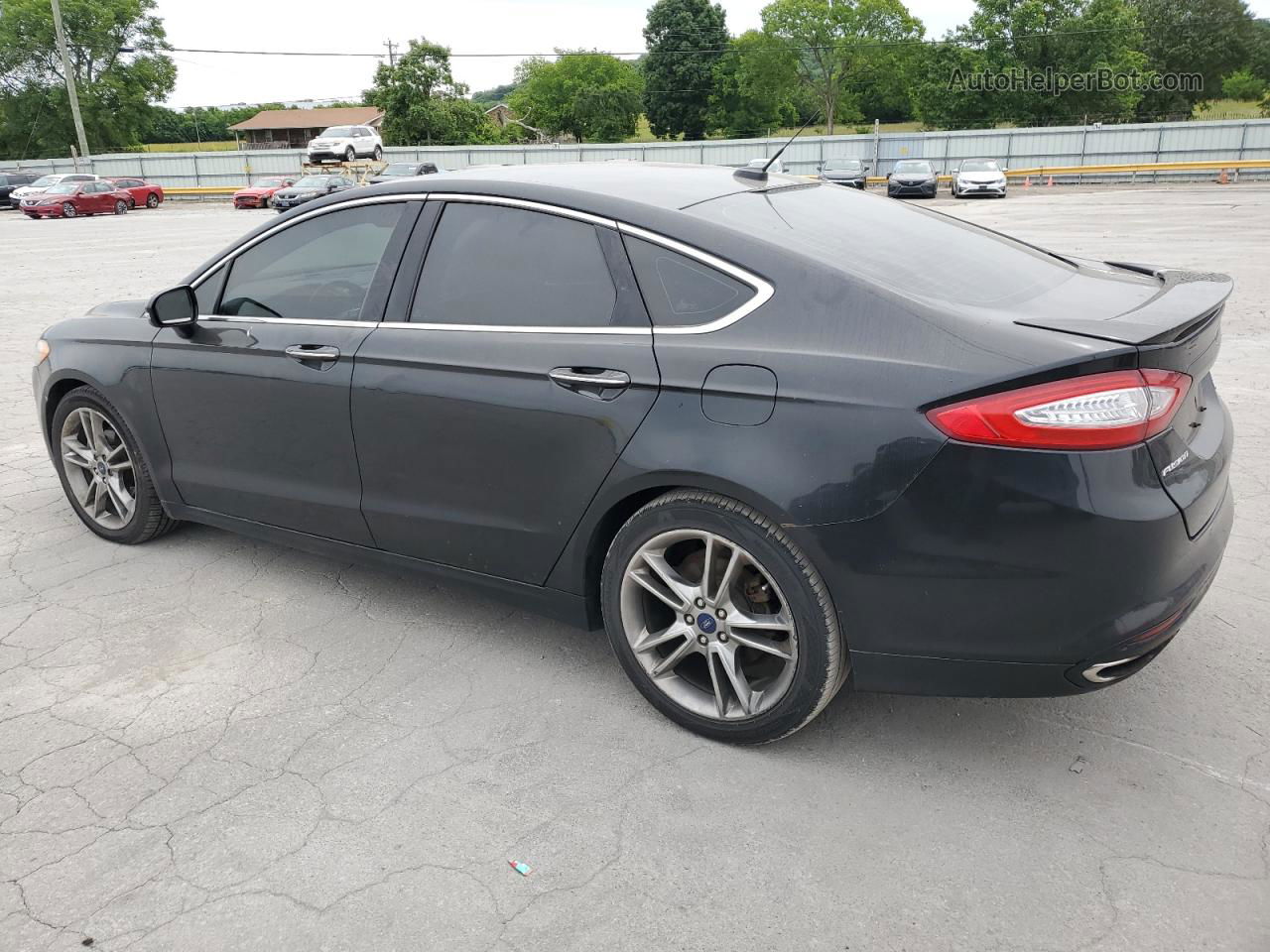 2013 Ford Fusion Titanium Black vin: 3FA6P0D96DR310003