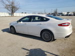 2014 Ford Fusion Titanium White vin: 3FA6P0D96ER100180