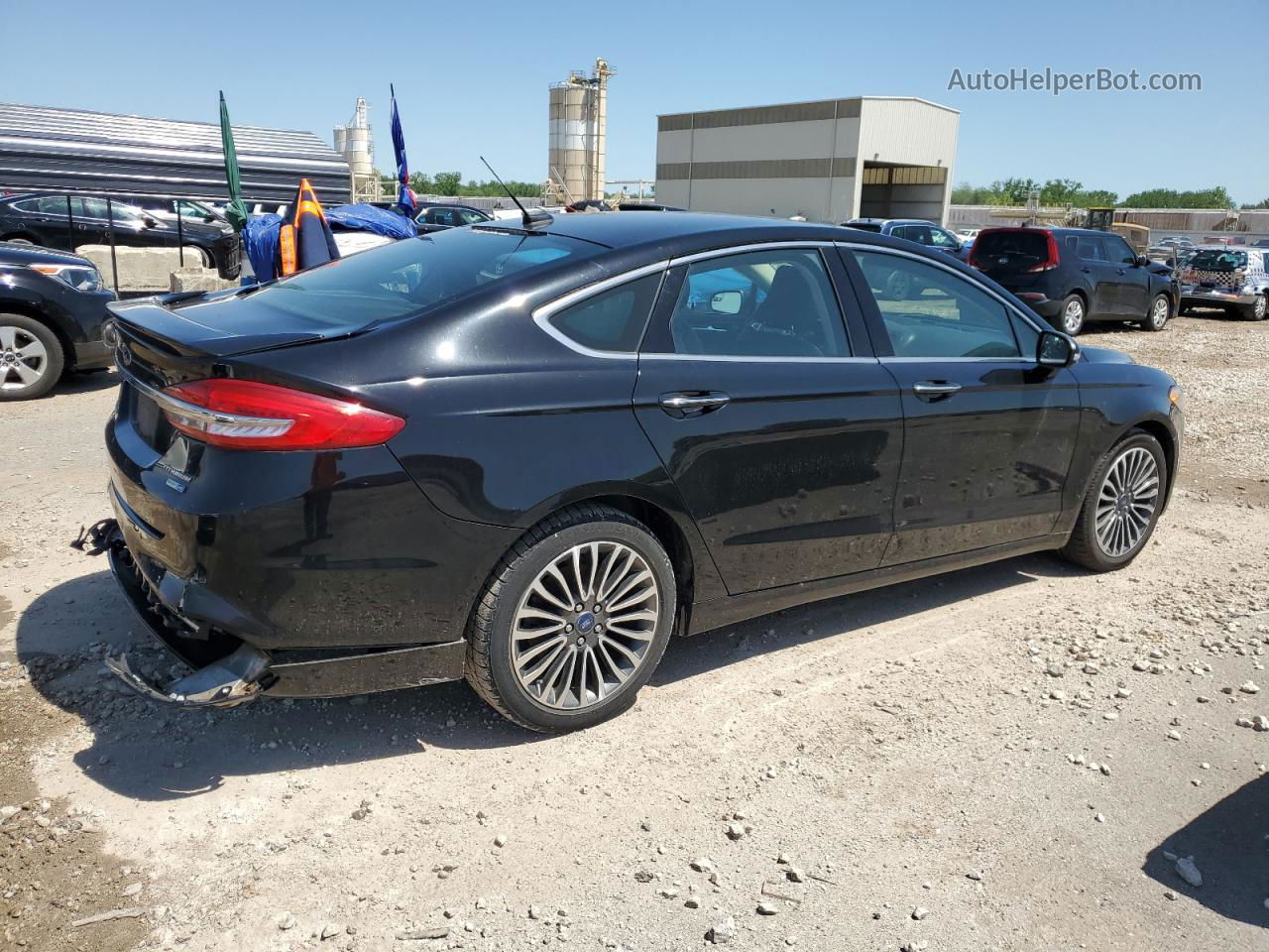 2018 Ford Fusion Titanium/platinum Black vin: 3FA6P0D96JR137787