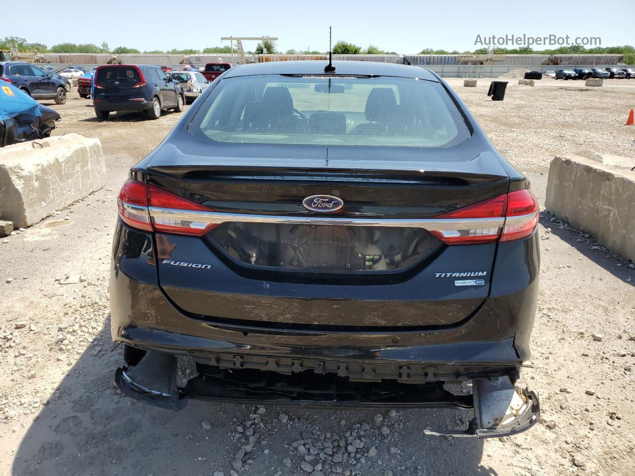 2018 Ford Fusion Titanium/platinum Black vin: 3FA6P0D96JR137787