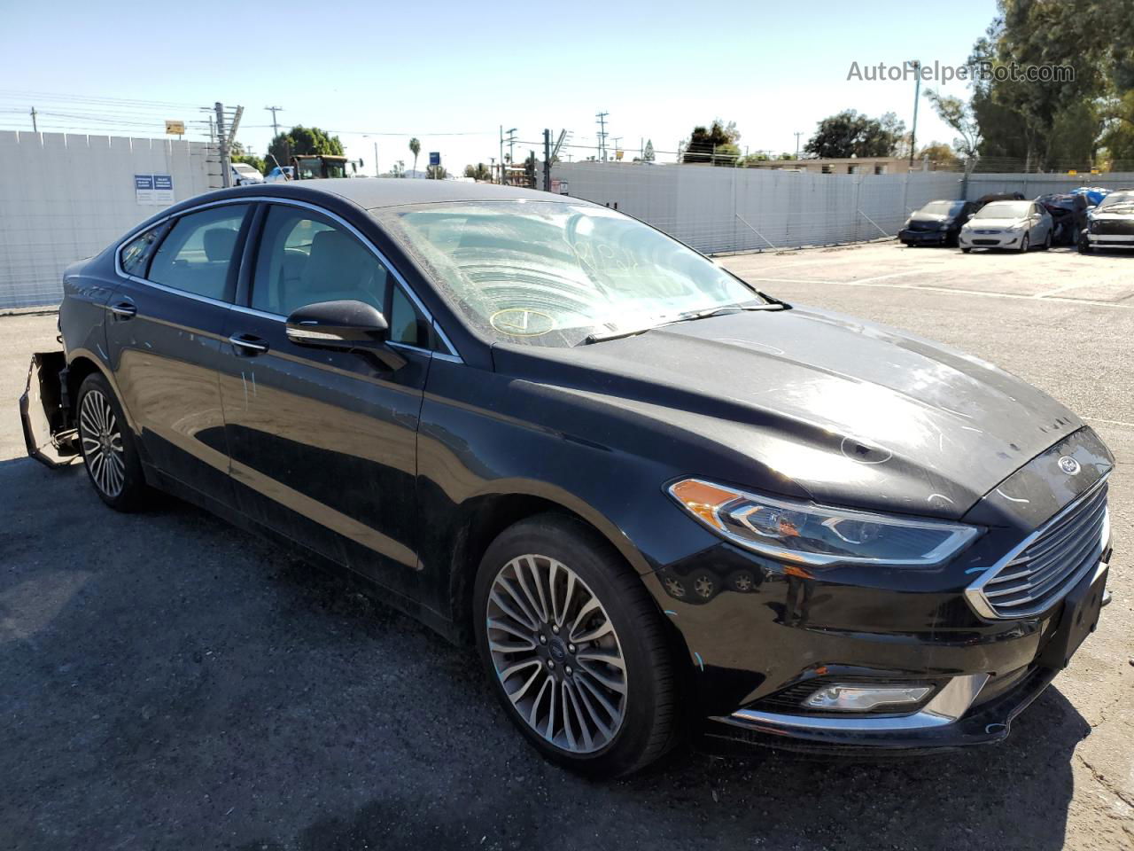 2018 Ford Fusion Titanium/platinum Black vin: 3FA6P0D96JR233578