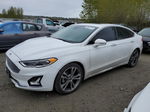 2019 Ford Fusion Titanium White vin: 3FA6P0D96KR184478