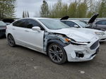 2019 Ford Fusion Titanium Белый vin: 3FA6P0D96KR184478