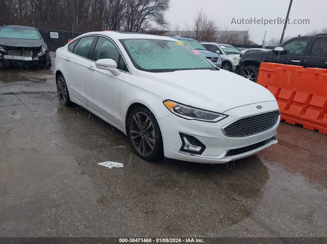 2020 Ford Fusion Titanium Белый vin: 3FA6P0D96LR193439