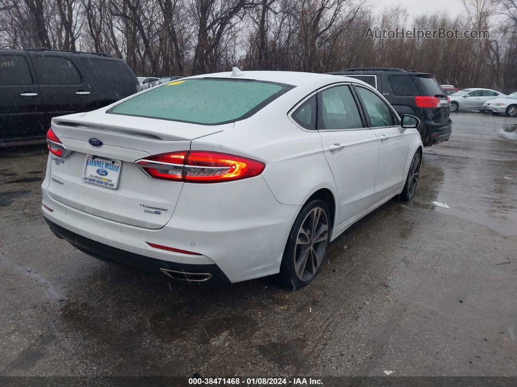 2020 Ford Fusion Titanium Белый vin: 3FA6P0D96LR193439