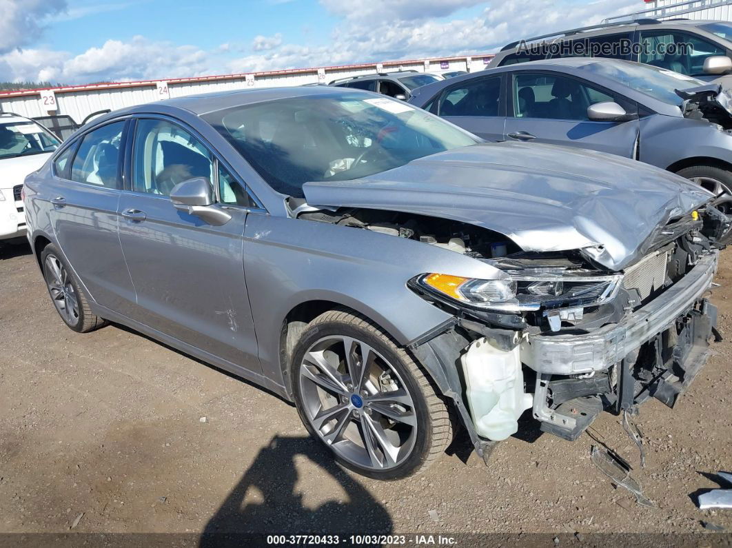 2020 Ford Fusion Titanium Silver vin: 3FA6P0D96LR194266