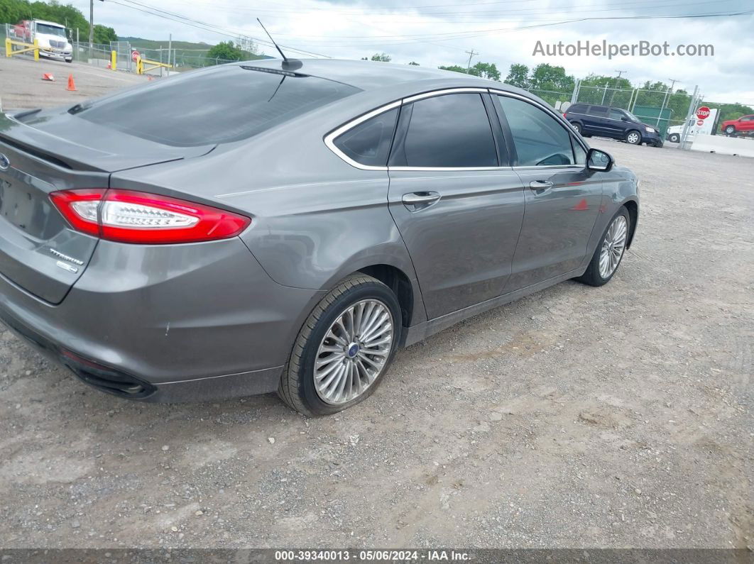 2014 Ford Fusion Titanium Gray vin: 3FA6P0D97ER363455