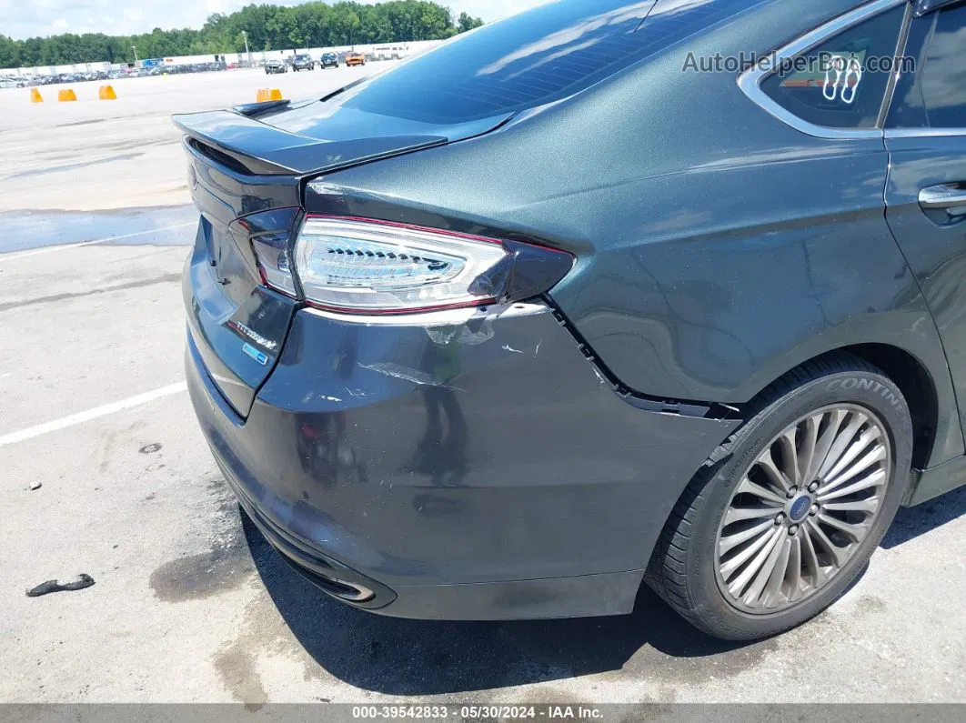 2015 Ford Fusion Titanium Gray vin: 3FA6P0D97FR270503