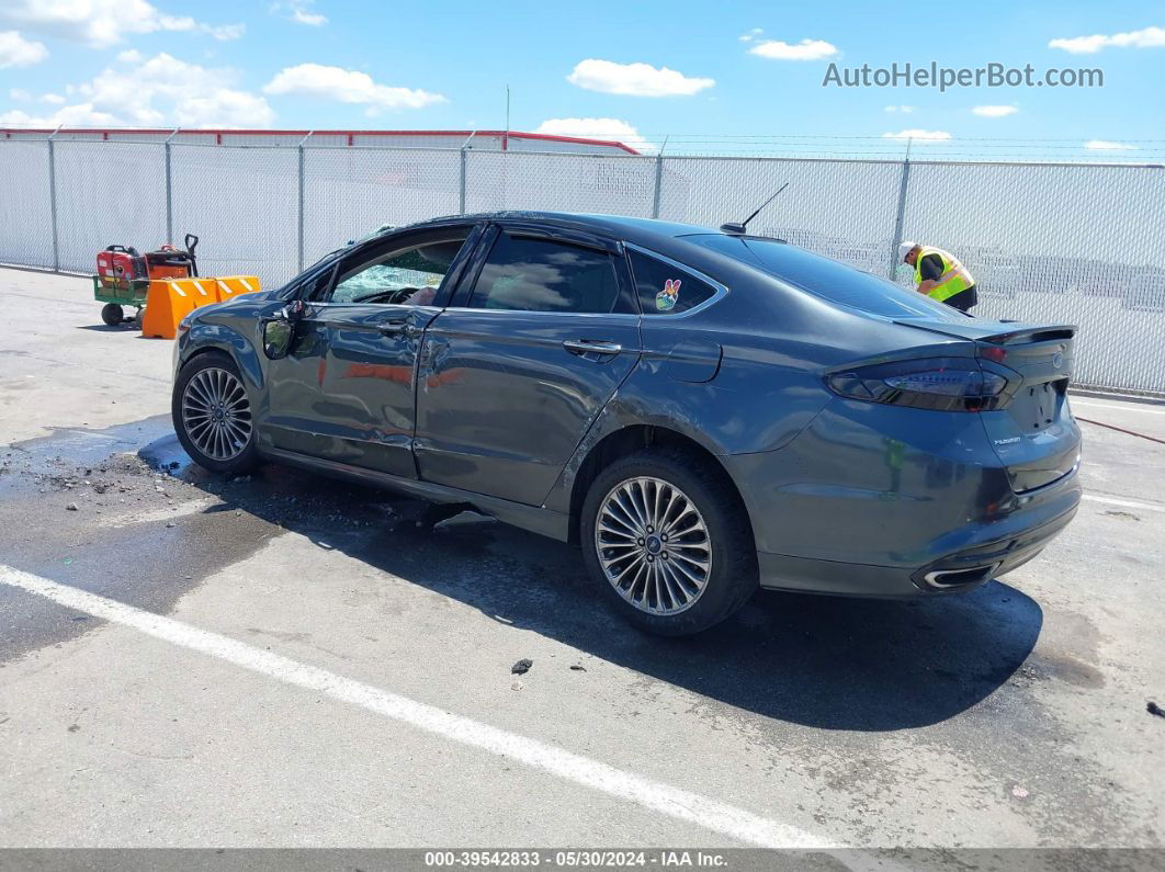 2015 Ford Fusion Titanium Gray vin: 3FA6P0D97FR270503