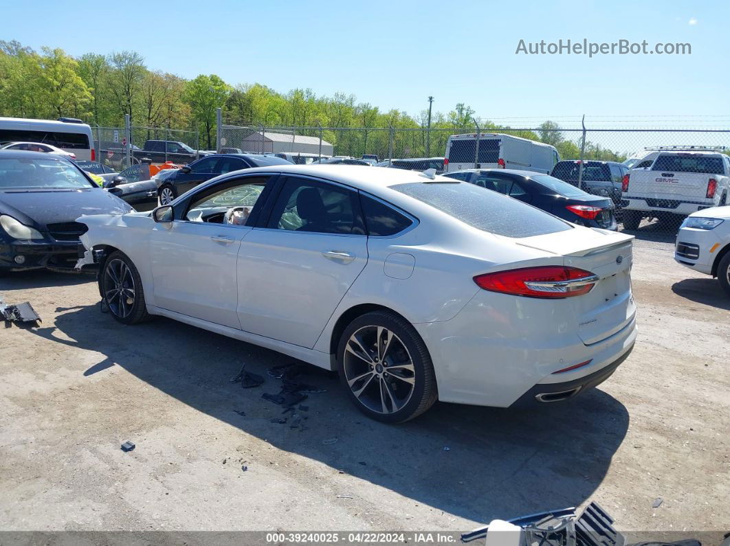 2020 Ford Fusion Titanium White vin: 3FA6P0D97LR133797