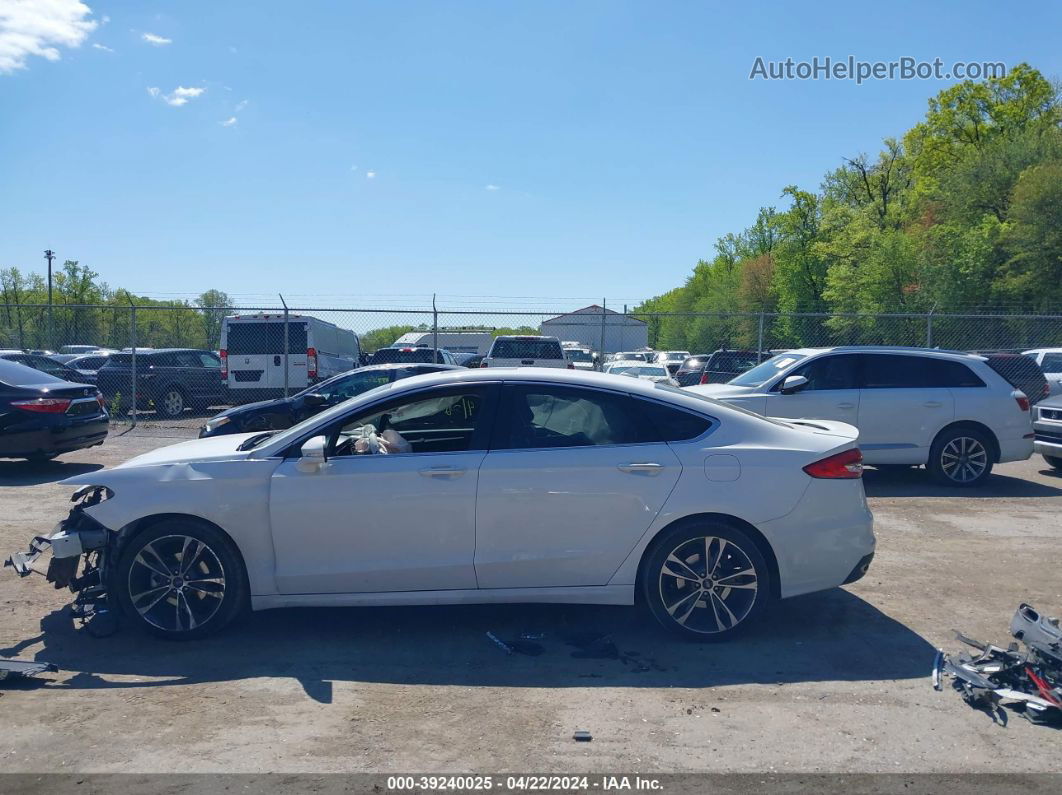 2020 Ford Fusion Titanium White vin: 3FA6P0D97LR133797