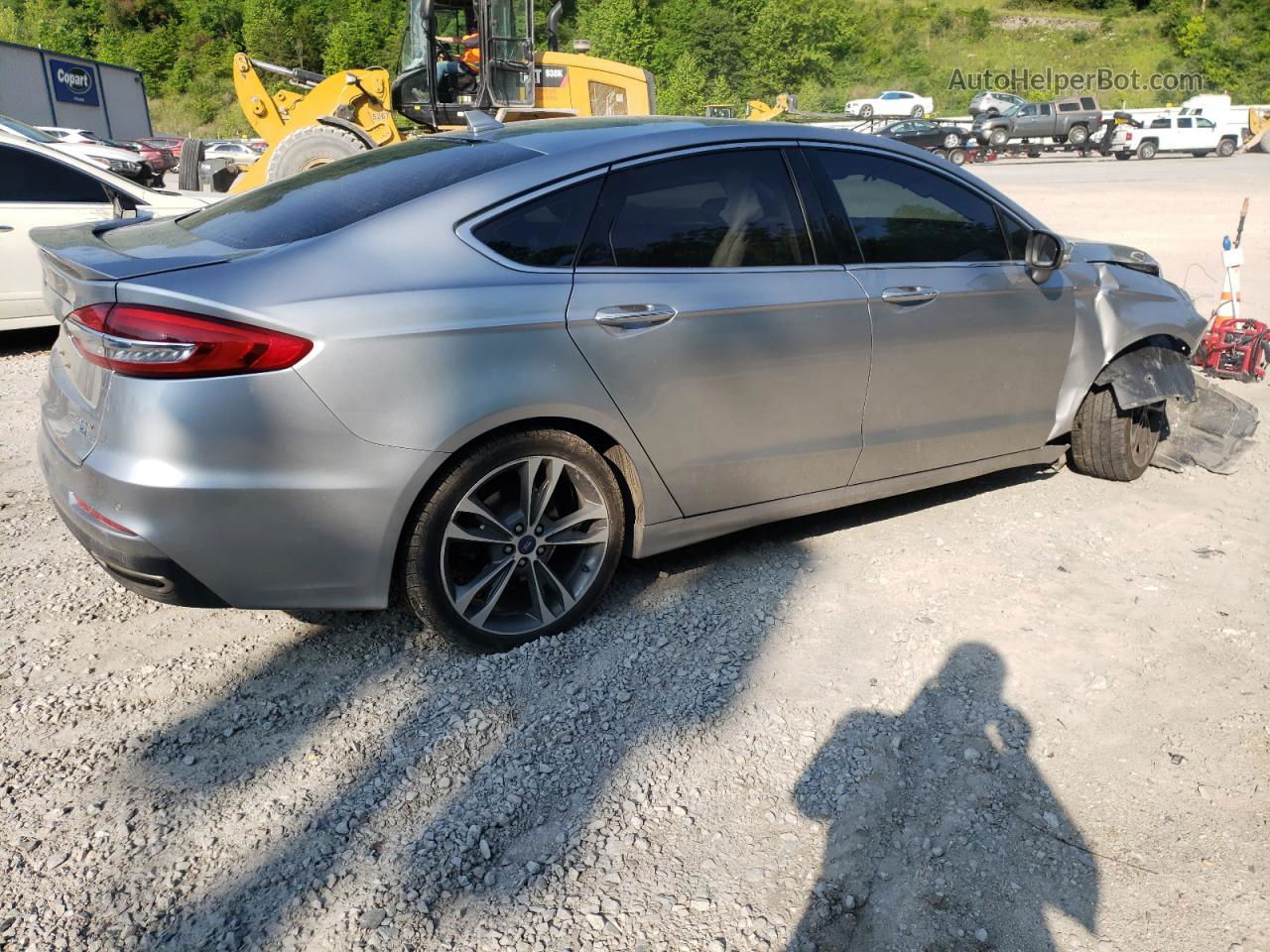 2020 Ford Fusion Titanium Серебряный vin: 3FA6P0D97LR203346