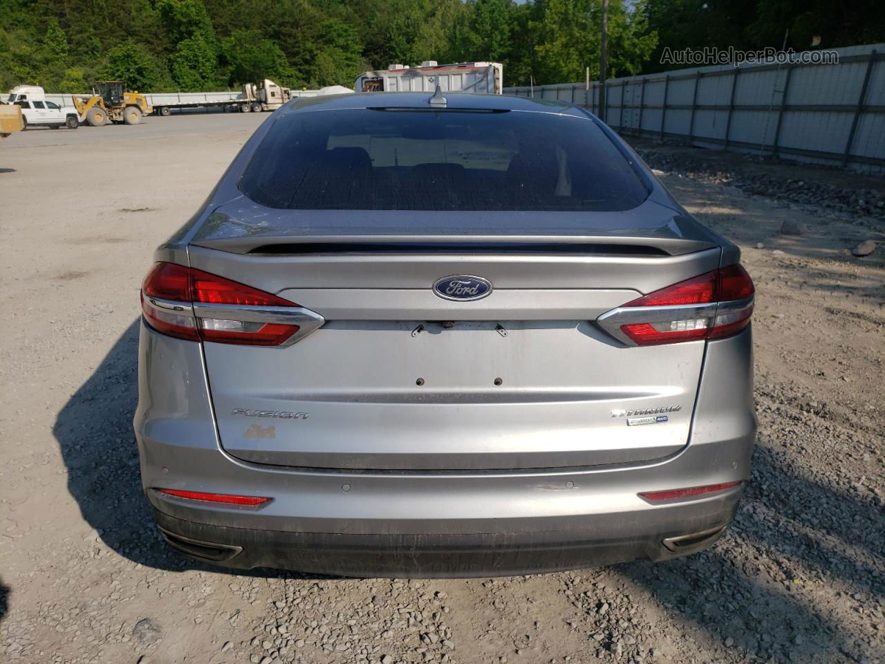 2020 Ford Fusion Titanium Серебряный vin: 3FA6P0D97LR203346