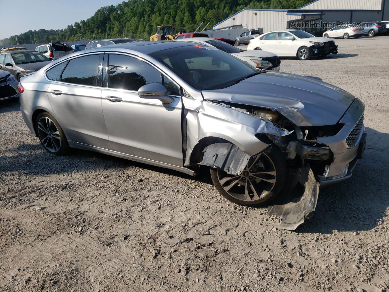 2020 Ford Fusion Titanium Серебряный vin: 3FA6P0D97LR203346