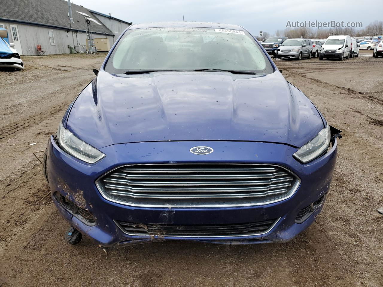 2014 Ford Fusion Titanium Blue vin: 3FA6P0D98ER109463