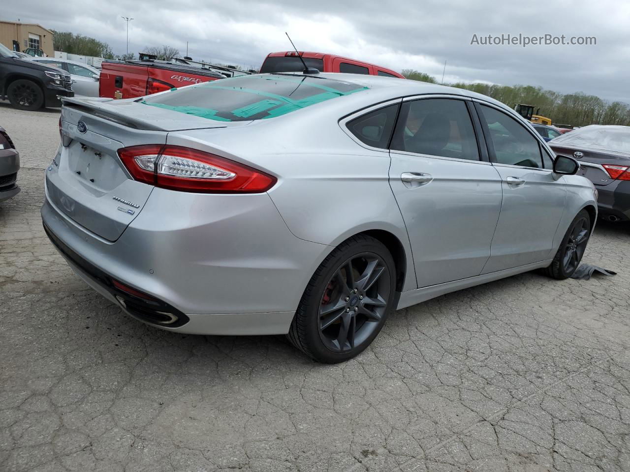 2016 Ford Fusion Titanium Silver vin: 3FA6P0D98GR171626