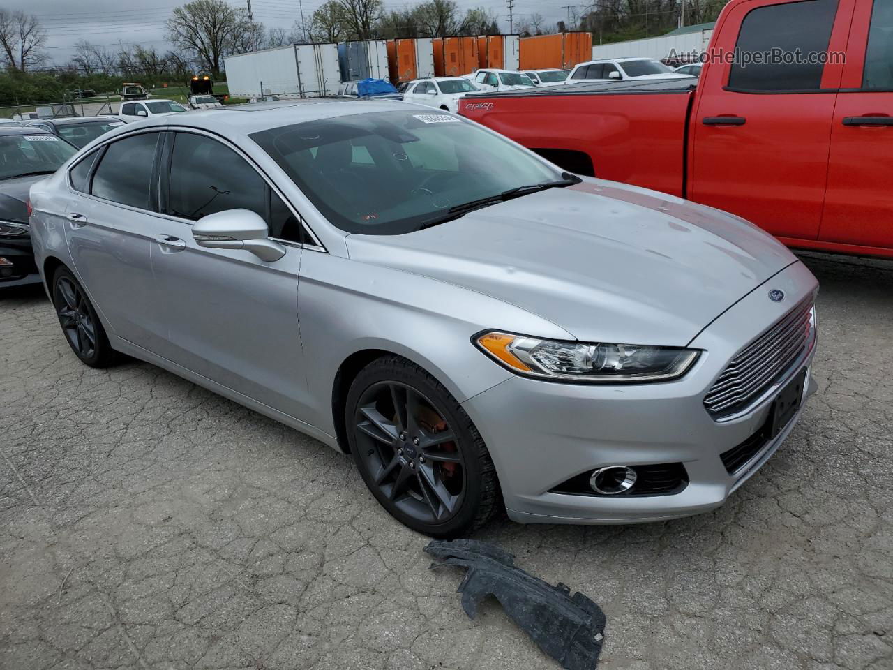 2016 Ford Fusion Titanium Silver vin: 3FA6P0D98GR171626