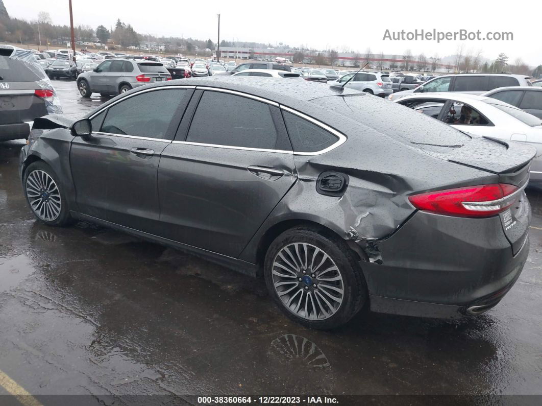 2017 Ford Fusion Titanium Gray vin: 3FA6P0D98HR382780