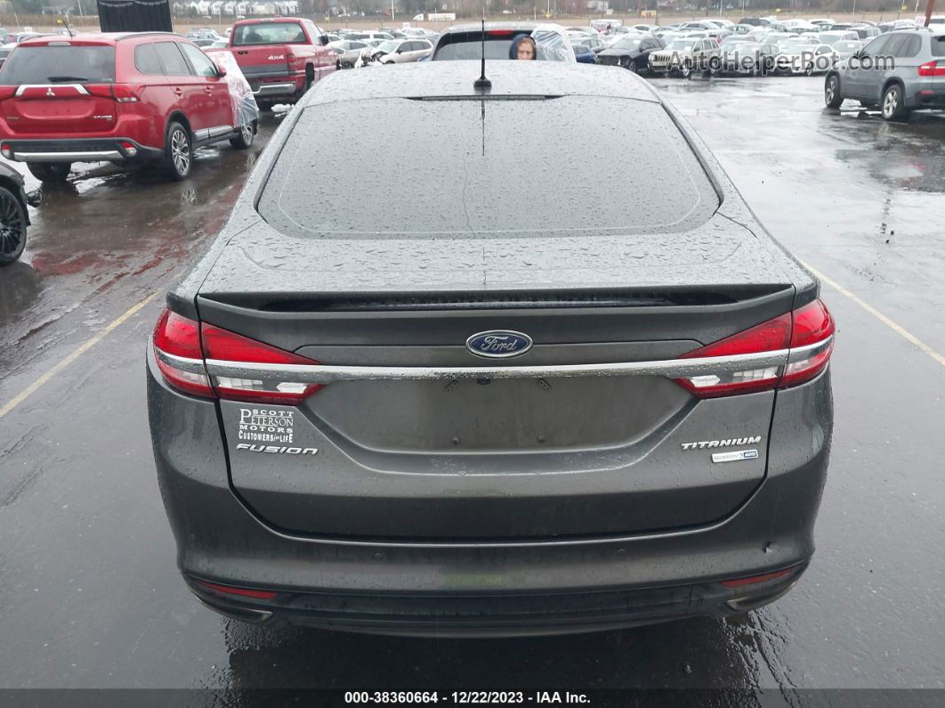 2017 Ford Fusion Titanium Gray vin: 3FA6P0D98HR382780