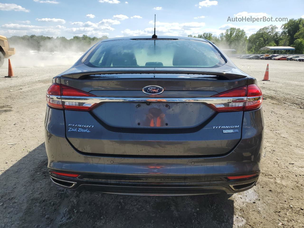 2018 Ford Fusion Titanium/platinum Gray vin: 3FA6P0D98JR146149