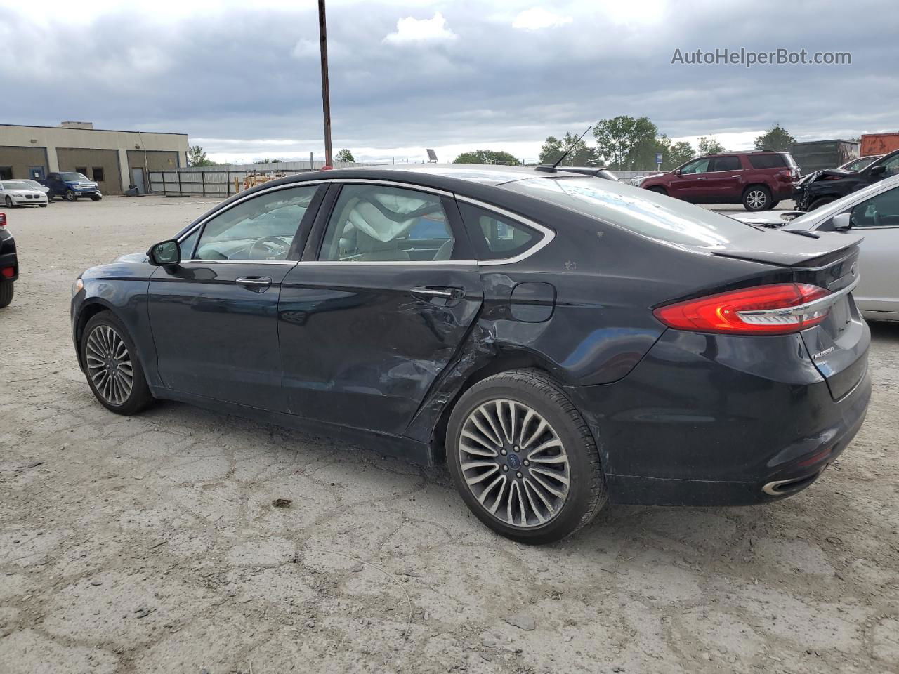 2018 Ford Fusion Titanium/platinum Black vin: 3FA6P0D98JR151240