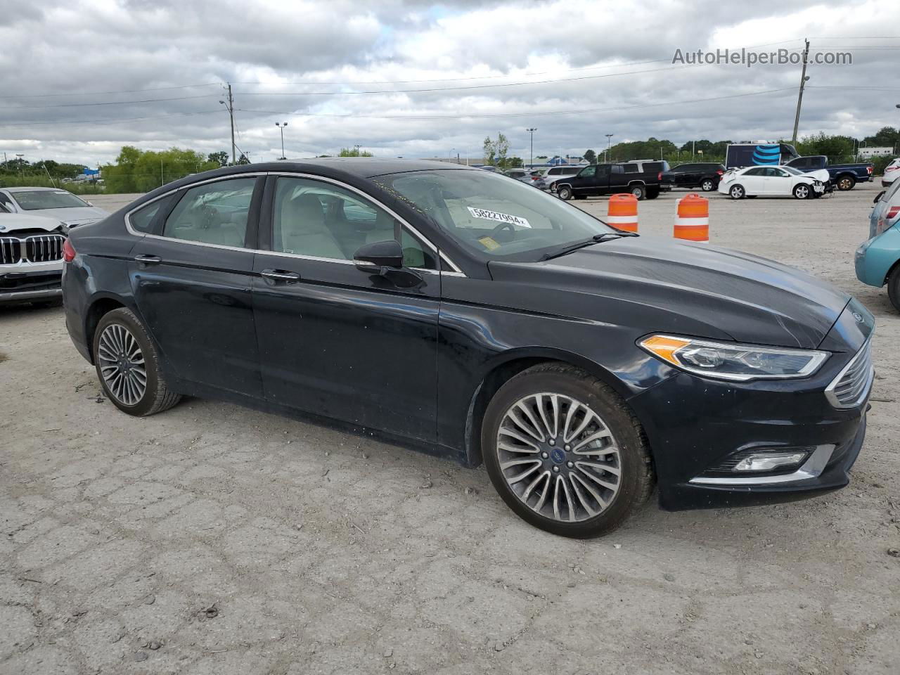 2018 Ford Fusion Titanium/platinum Black vin: 3FA6P0D98JR151240