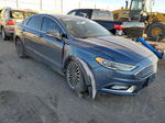 2018 Ford Fusion Titanium/platinum Blue vin: 3FA6P0D98JR233565