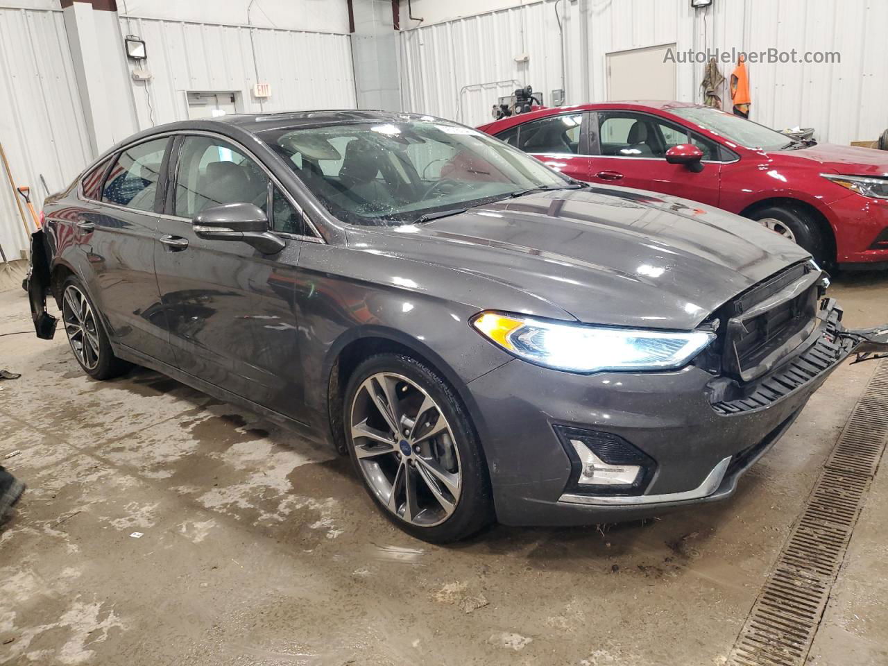 2019 Ford Fusion Titanium Charcoal vin: 3FA6P0D98KR240520