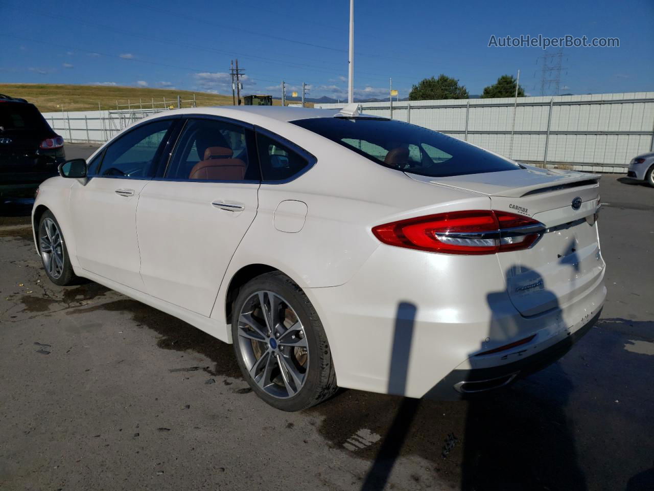 2020 Ford Fusion Titanium Белый vin: 3FA6P0D98LR181115