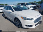 2013 Ford Fusion Titanium White vin: 3FA6P0D99DR291429