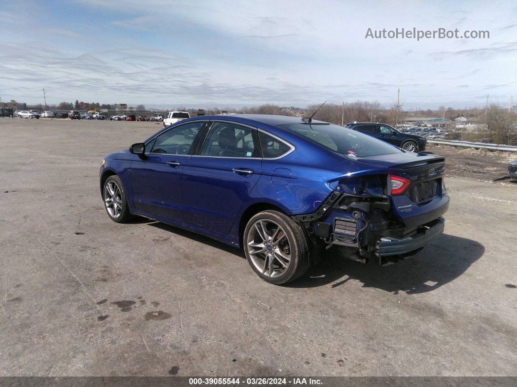 2015 Ford Fusion Titanium Blue vin: 3FA6P0D99FR122756