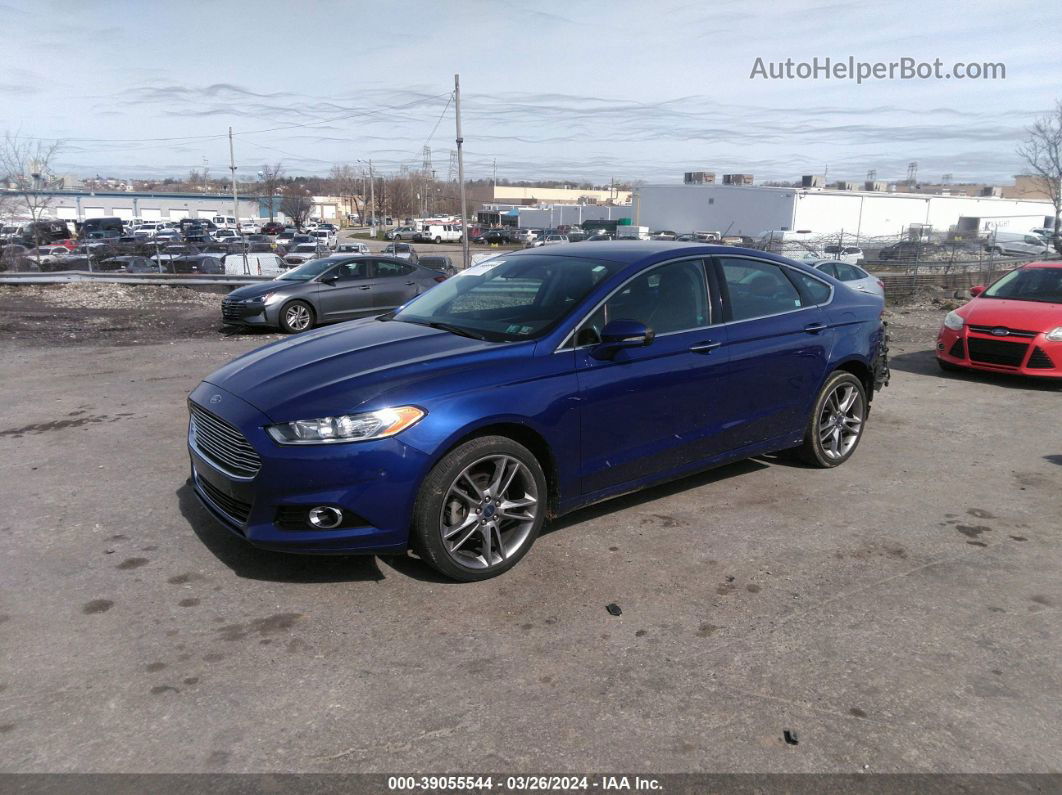 2015 Ford Fusion Titanium Blue vin: 3FA6P0D99FR122756