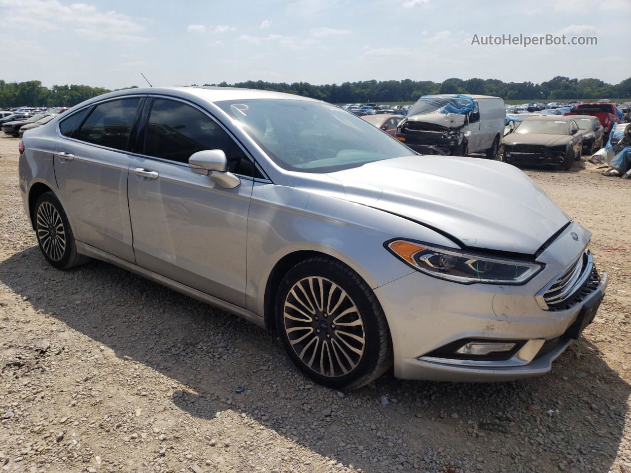 2018 Ford Fusion Titanium/platinum Silver vin: 3FA6P0D99JR131837