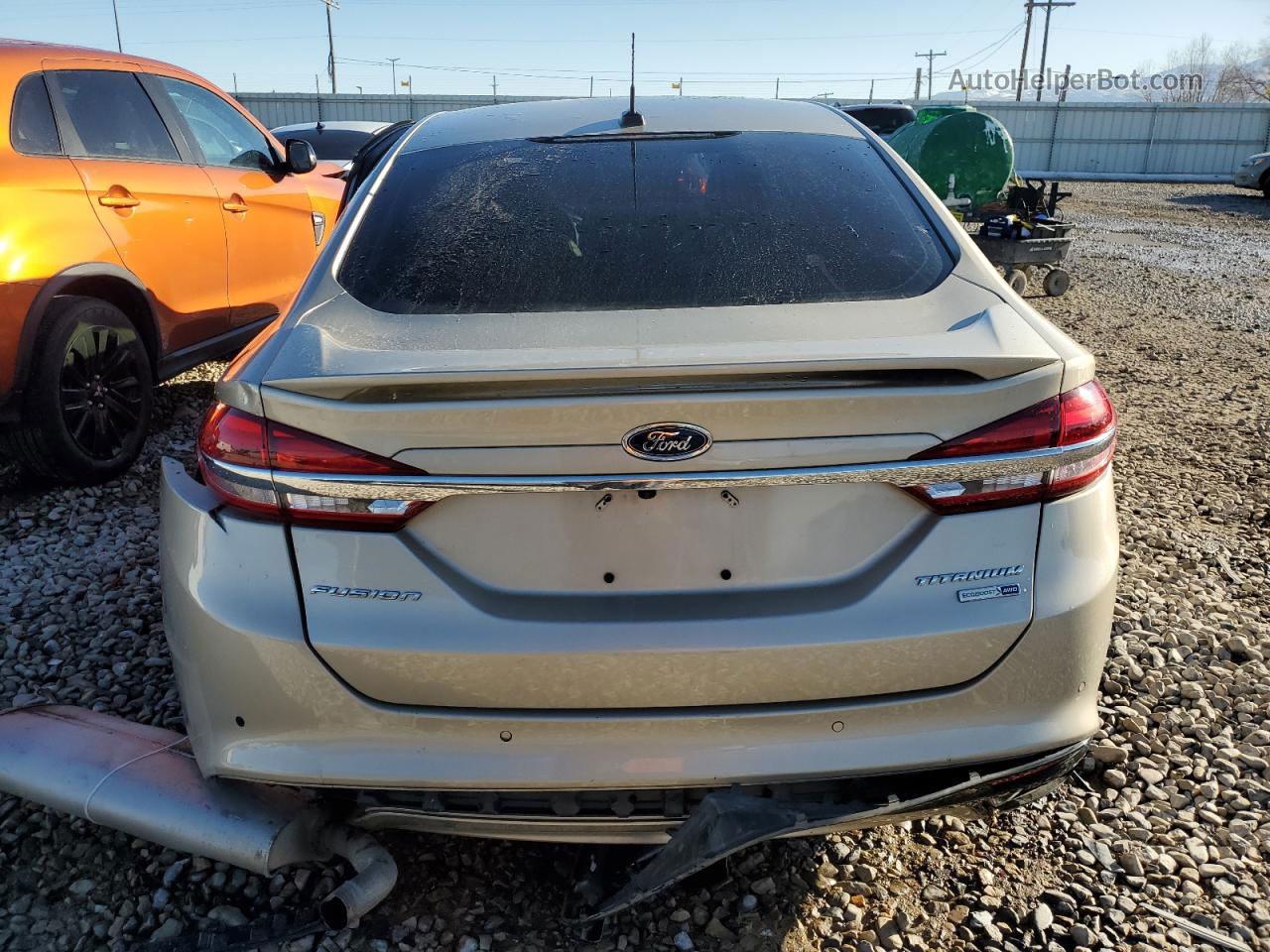 2018 Ford Fusion Titanium/platinum Золотой vin: 3FA6P0D99JR168256