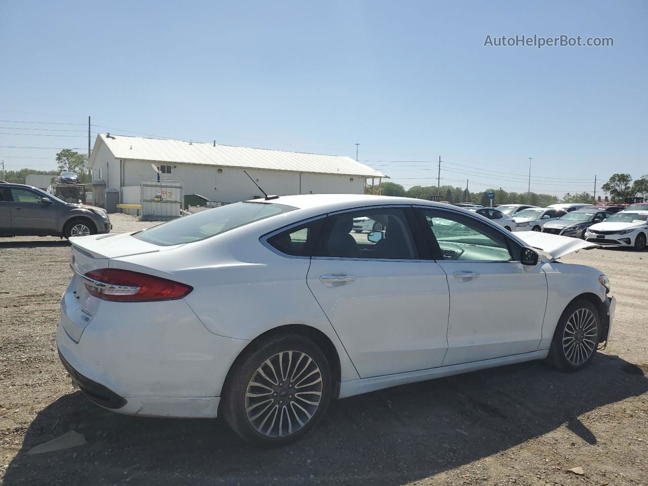 2018 Ford Fusion Titanium/platinum White vin: 3FA6P0D99JR192458