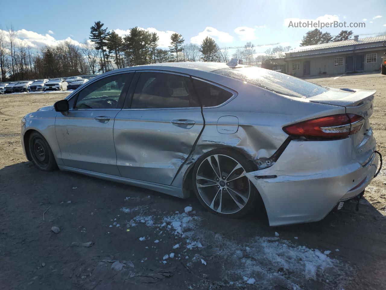 2019 Ford Fusion Titanium Серебряный vin: 3FA6P0D99KR153208