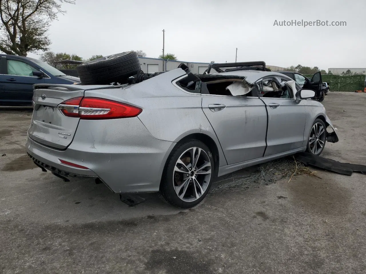 2020 Ford Fusion Titanium Серебряный vin: 3FA6P0D99LR173671