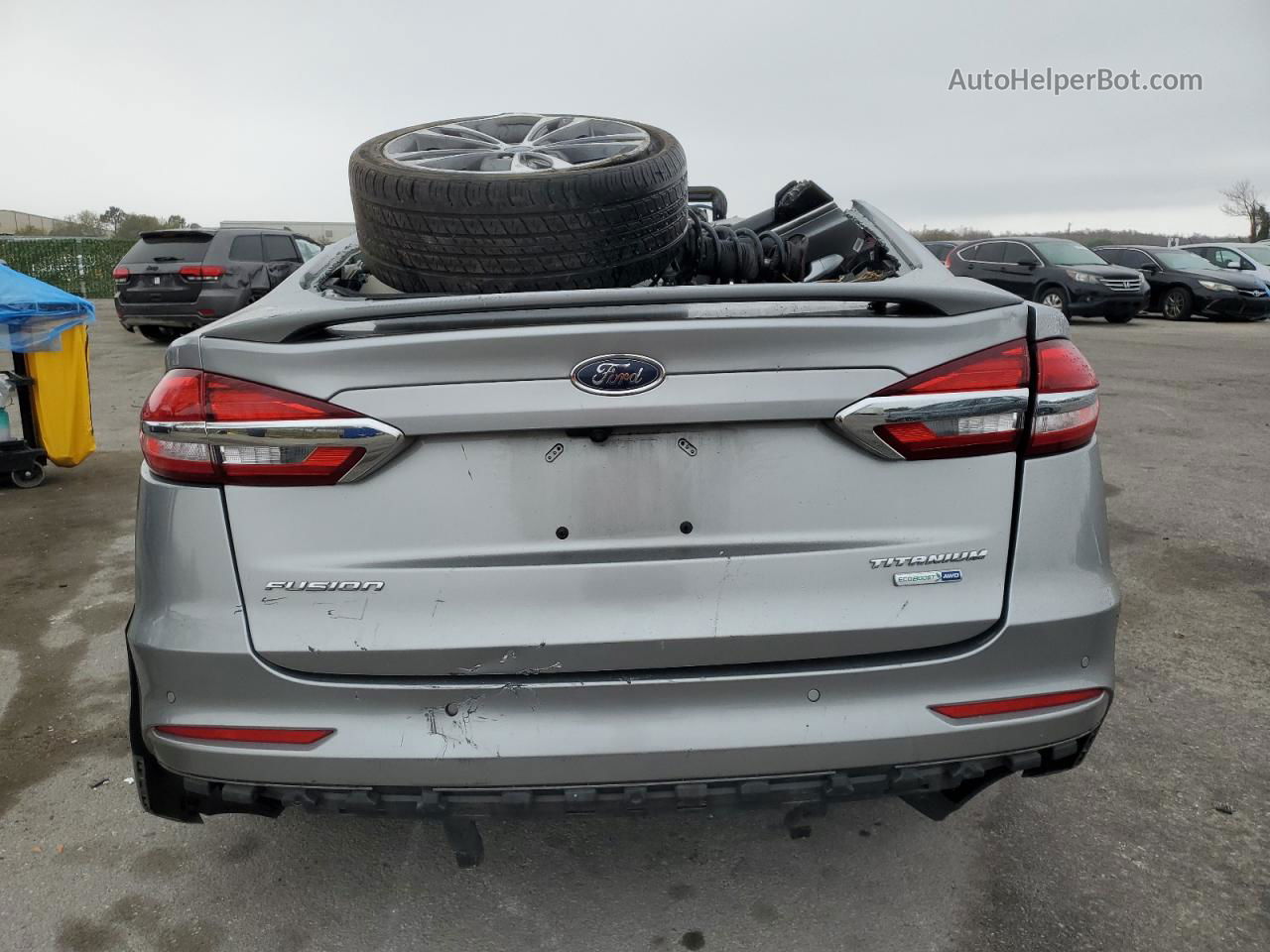 2020 Ford Fusion Titanium Серебряный vin: 3FA6P0D99LR173671