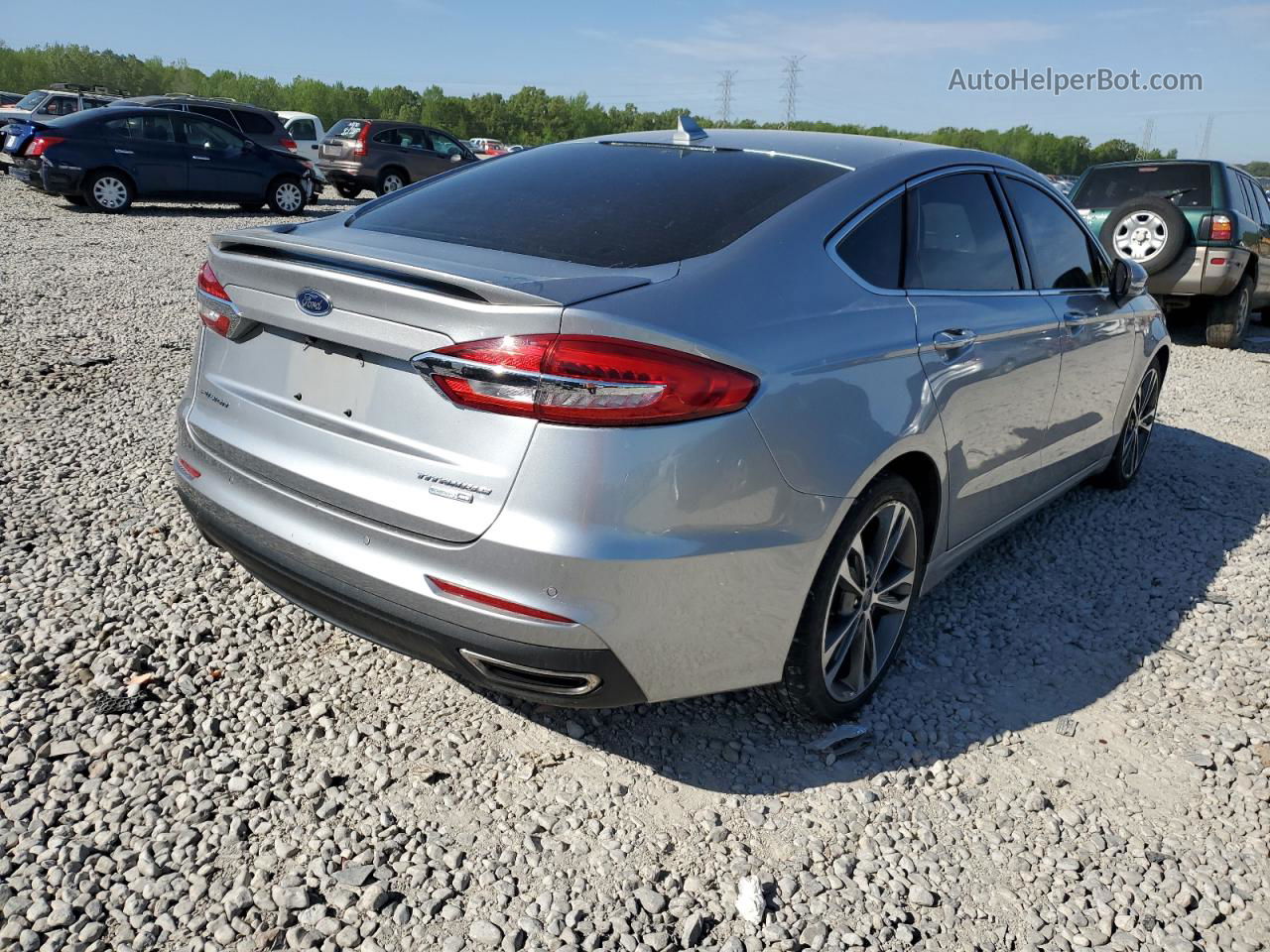 2020 Ford Fusion Titanium Silver vin: 3FA6P0D99LR175601