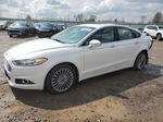 2014 Ford Fusion Titanium White vin: 3FA6P0D9XER223755