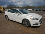 2014 Ford Fusion Titanium White vin: 3FA6P0D9XER223755