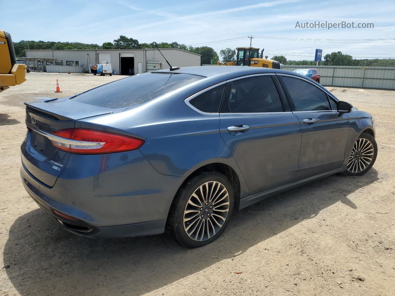 2018 Ford Fusion Titanium/platinum Blue vin: 3FA6P0D9XJR241537