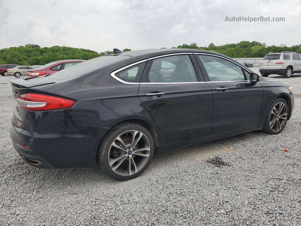 2019 Ford Fusion Titanium Black vin: 3FA6P0D9XKR153024